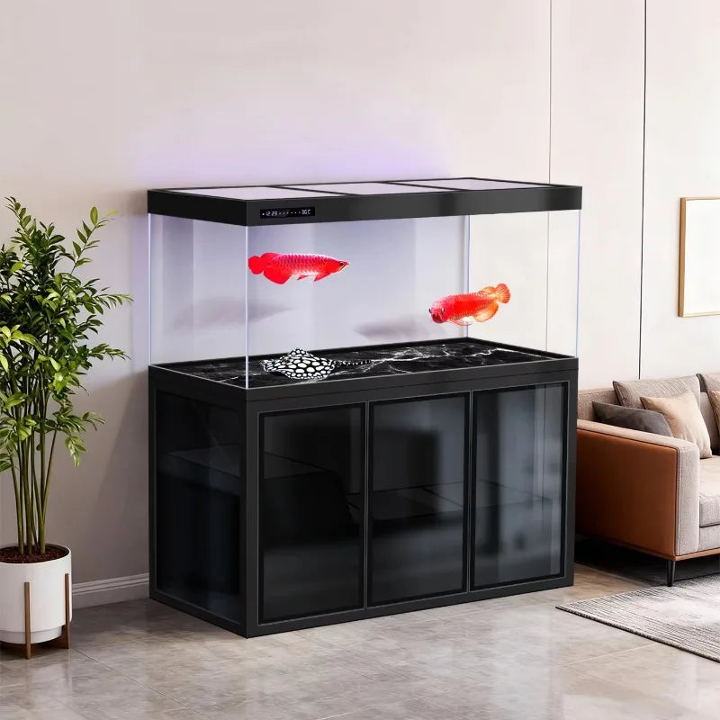 All-in-One AquariumTubeless Bottom-filter Rectangular Aquarium Living Room 2026 New Model Large  Ultra-clear Glass Arow