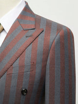 Men's Jacquard 2 Piece Suits Slim Fit Double Breasted Suit Jacket Pants Set Casual Wedding Casual Business