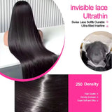 250 Density 13x4 13x6 HD Transparent Lace Frontal Wig Brazilian Wigs