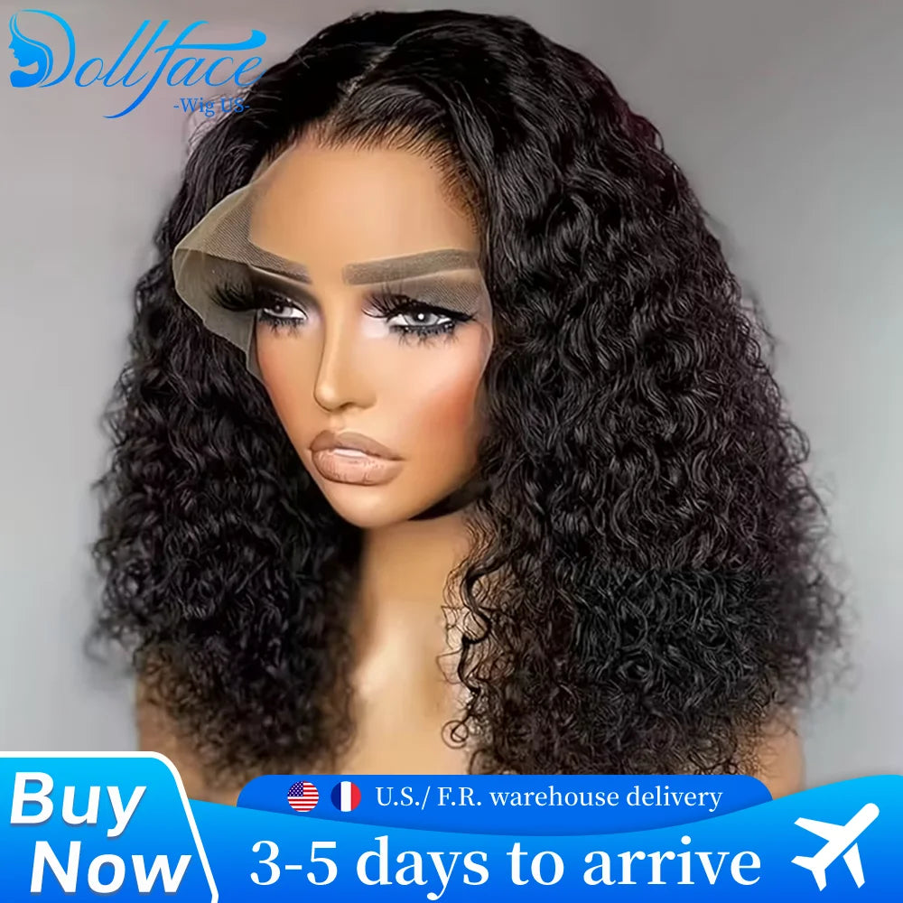 Deep Wave 4x4 5x5 Short Bob Wigs Human Hair Natural Color Brazilian Water Wave Curly 13x4 13x6 Hd Lace Front Wigs Pre Plucked