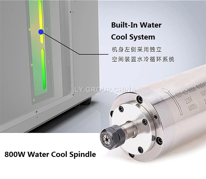 FK10 Enclosed Desktop CNC Engraving Machine 4 Axis Linkage for Jewelry Jade Stone Glass Gem Metal Wood Shale Graphite Firebbrick