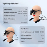JINGT 3.5X/4.5/5.5X/6.5X Dental Loupes Headlight SET Wearing Glasses Magnifying The Mirror Oral Glass Surgery Hd Led Equipment