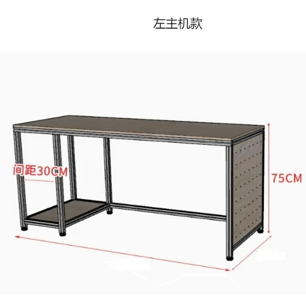 SM new home new wood computer desk workbench desk aluminum profile rectangular table