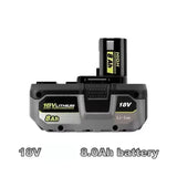 For RYOBI high-performance lithium battery 18V no memory effect, low self discharge, suitable for all tools P108,P109