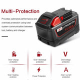 1/2/4PACK M-18 Lithium-Ion Replacement 12.0AH Battery M-18 48-11-1812, 48-11-1850, 48-11-1852, 48-11-1828, 48-11-1862
