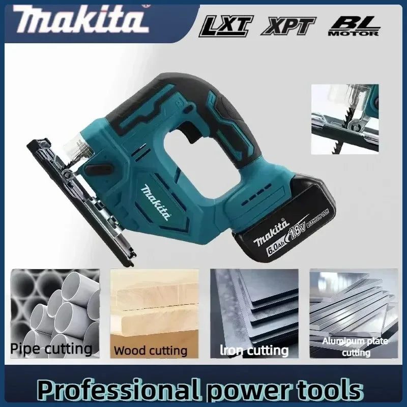 Makita DJV182Z Brushless 18V 340W Jigsaw Electric Jig with Saw Blade Cordless Barrel Handle Jigsaw without Battery