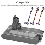 for Dyson Battery V10 SV12 6800mAh 100Wh Replacement battery for Dyson V10 Absolute Fluffy cyclone SV12