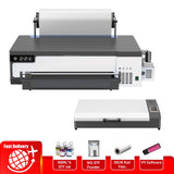A4 A3 DTF Printer with Roll Feeder-XP600 Doubled Printing Speed Built-in White Stirring System for DIY T-Shirt Clothes print