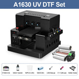 A4 A3 UV Printer UV Flatbed Printer with Varnish for Phone Case Bottle Acrylic Glass UV DTF Sticker Printing Machne US/EU Stock