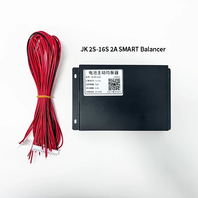 JiKong 2S-16S Active Balance 48V 36V 13S 14S 10S 2A Smart Balance Support Bluetooth APP
