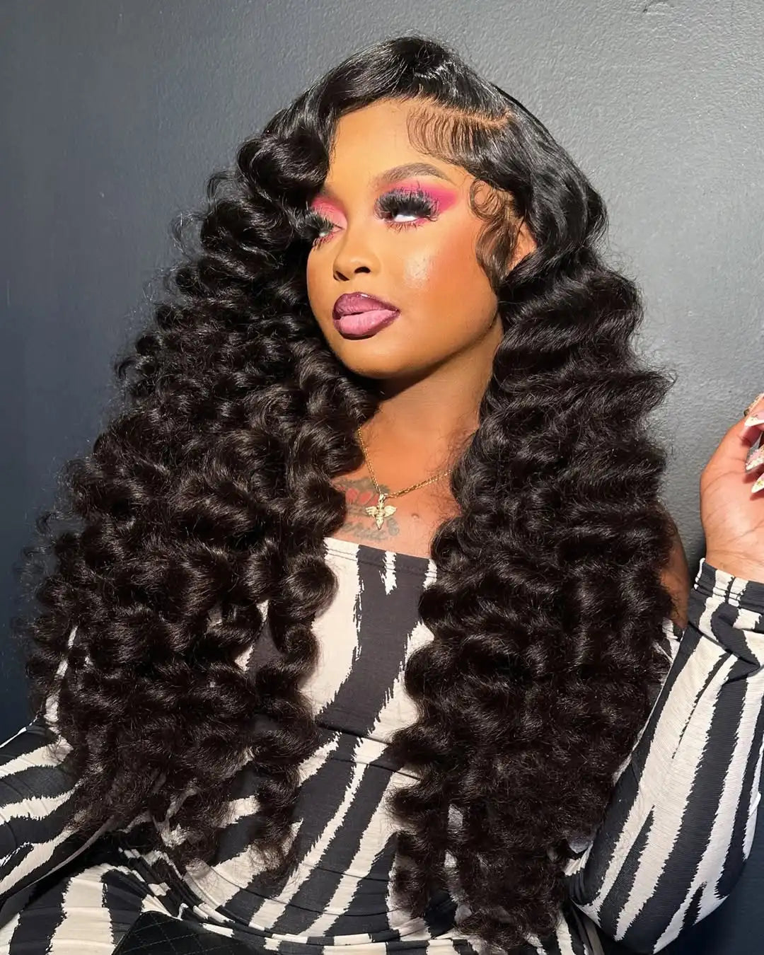 250% 30 40Inch Human Hair 13x6 HD Lace Frontal Wig Brazilian Loose Deep