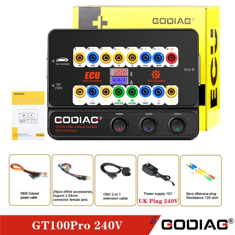 GODIAG GT100+ GT100 Pro ECU Connector OBDII Break Out Box for BMW FEM/BDC CAS4/CAS4+ Test Platform for VVDI2/IM608/K518ISE