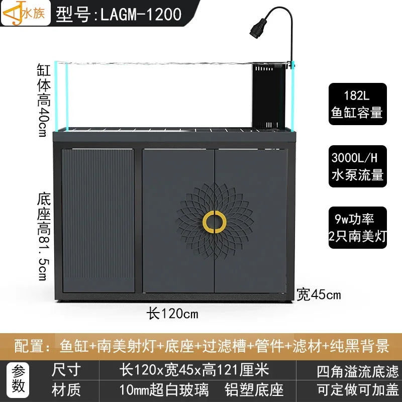 LYY   Grass Tank Bottom Filter Aquarium Household Dry Wet Glass Stream