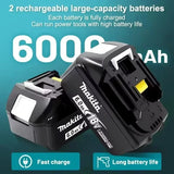 Authentic Makita LXT 18V 6.0Ah Lithium Battery Universal Fit BL1815 BL1830B BL1850B Power Drive Tools