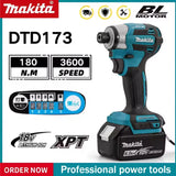 Makita DTD173 18V Cordless Impact Driver 180 N.m Brushless Electric Drill Screwdriver LED Light Multi-function Household To