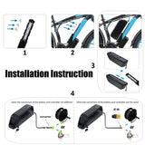 Hailong E-Bike Battery 36V 48V 20000mAh 20Ah Mountain Bicycle 18650 Electric Bateria Pack for Bafang 1500W 1000W 750W 500W