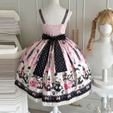 Sweetheart Lolita Sakura Rabbit Story full Lolita dress schoolgirl cute jsk summer dress women Slight Strech