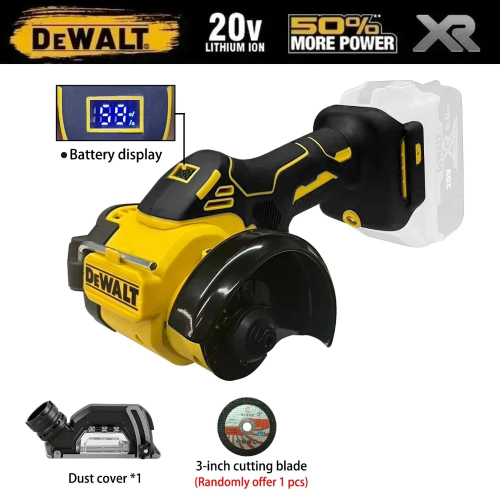 DeWALT Cordless Angle Grinder 3 Inch Mini Polishing Grinding Machine Electric Cutting Power Tools For 20V Battery belt sander