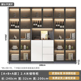 Customized sideboards, high cabinets, light luxury, modern living room storage cabinets, wine cabinets, integrated wall-walled
