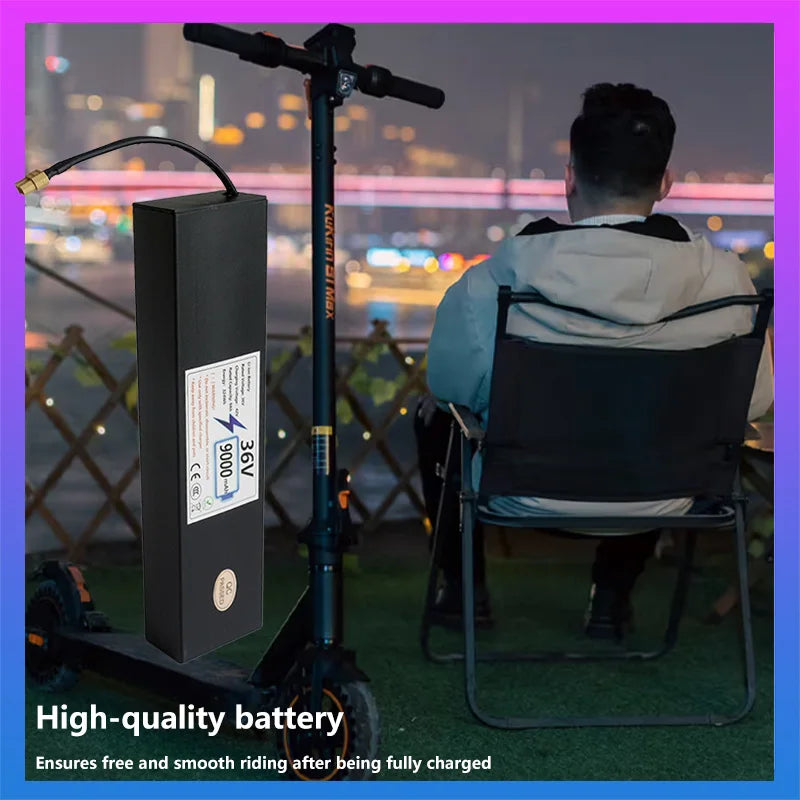 Upgraded Version 36V Electric Scooter Battery 7.8Ah Replacement Lithium-ion 9Ah High-Capacity 10S3P Battery Pack Built-in BMS