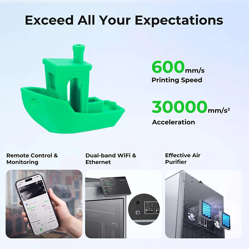 Creality K2 Plus Combo 3D Printer Multi Color Printing with New CFS Max 600mm/s Printing Speed Full-auto Leveling