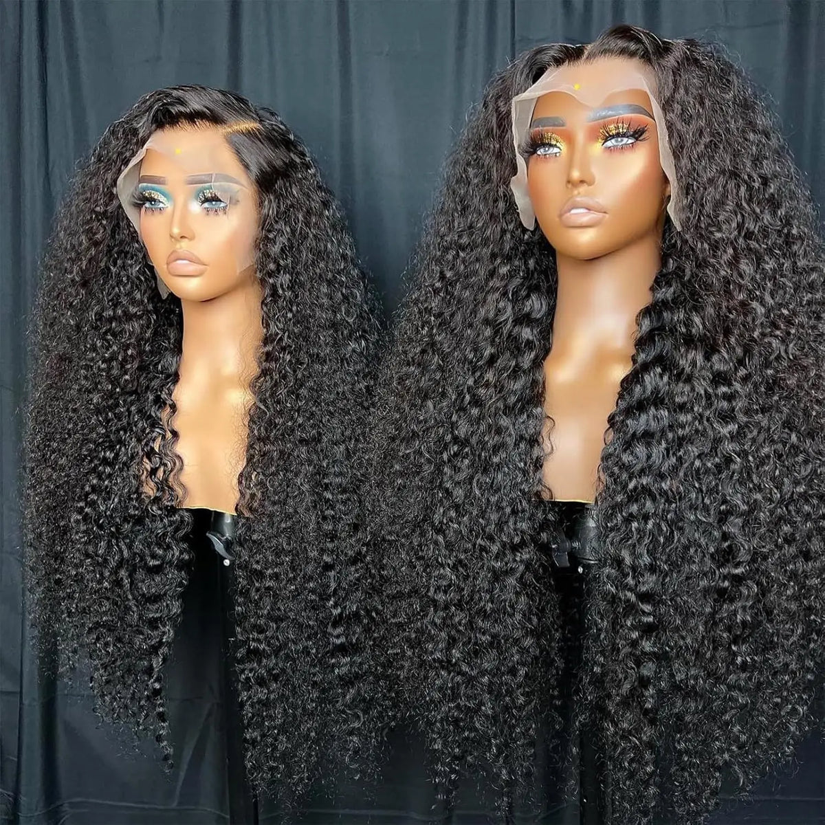 613 Blonde Deep Wave Hair Wig 13x4 13x6 HD Transparent Lace Front Wig Real Human Hair HD Lace Closure Wig For Women Nature Black