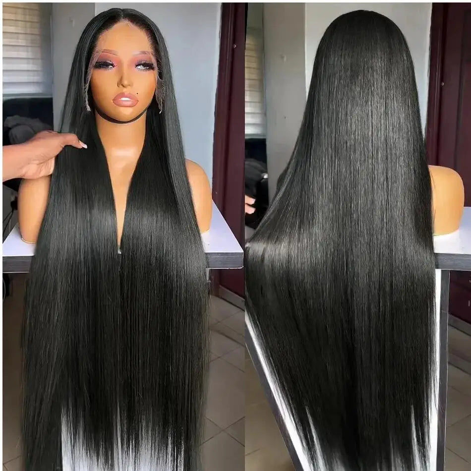 HD Transparent 13x4/13x6 Straight Lace Front Wig 7x6 Glueless Wig Brazilian 360 Human Hair Lace Frontal Wigs For Black Women