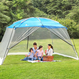 13x9ft Screen Tent Room Camping Shelter with Mesh Walls for Patio Beach Parties