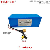 POLENGHI XT-60/T Plug 10S3P 36V 15000mAh 18650 Rechargeable Lithium-Ion Battery Pack, Built-in BMS Circuit Protection Board
