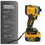 DEWALT DCF850 20V Impact Driver 205N.m Torque Forward/Reverse Switch for Screw Driving&Bolt Tightening in Construction&Workshop