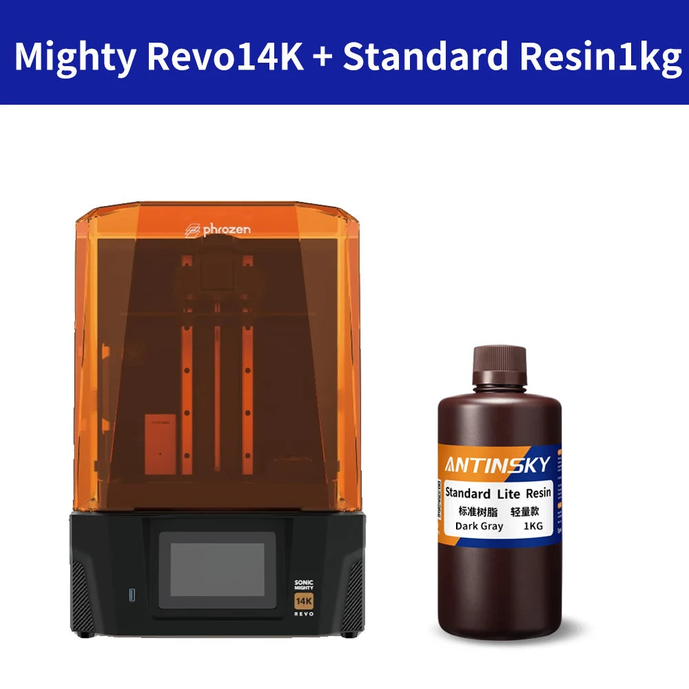 Phrozen Sonic Mighty Revo 16K LCD Resin 3D Printer, 10.1" Mono LCD, Ultra-High Resolution 14×19µm, Smart Failure Detection