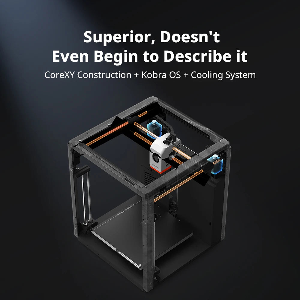 Anycubic Kobra S1 Combo Multi-Color 3D Printer High Precision XY Structure Ultra-Quiet Max Speed 600mm/s 3D Printer