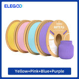 ELEGOO Multiple-Color Matte PLA Filament 1.75mm 2KG/4KG/5KG/10KG For EU US