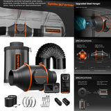 2026 Update Spider Farmer 70x70x160cm Smart Grow Tent Kit w/GGS+SF1000 Full Spectrum LED+6” Clip Fan+4” Ventilation System
