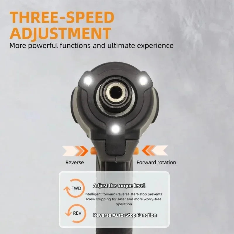 DeWalt DCF85M Electric Brushless Impact Screwdriver Adjustable Speed Lithium Battery Woodworking Drill for DIY Home Use