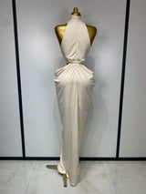 Women Sleeveless Sexy Cut Out Maxi Long Bodycon Dresses Luxury Birthday Evening Party Celebrity Elegant Wedding Guest Dress