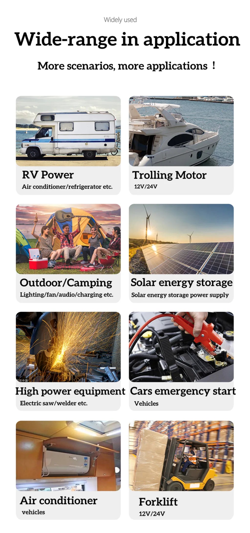 12V 12.8V 100Ah 200Ah 300Ah 400Ah 500Ah 600Ah 800Ah 1000Ah lithium lifepo4 battery solar system inverter with Bluetooth bt BMS