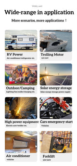 12V 12.8V 100Ah 200Ah 300Ah 400Ah 500Ah 600Ah 800Ah 1000Ah lithium lifepo4 battery solar system inverter with Bluetooth bt BMS