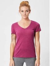 Women's 16.5Micro merino wool T shirt short sleeve V neck 100% merino wool base layer tops sports clothing Quick dry