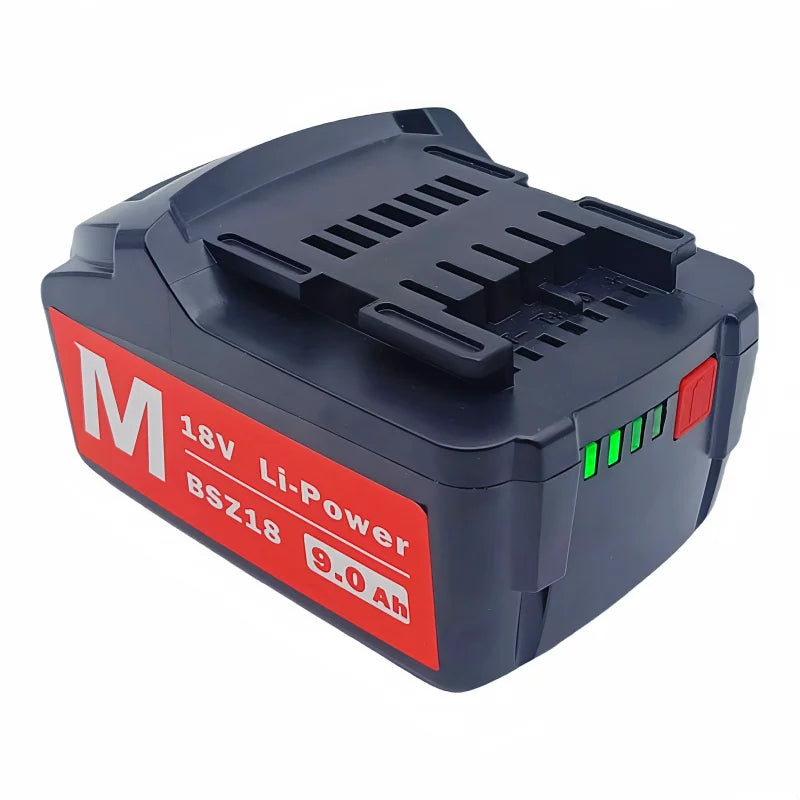 18V 3.0Ah 6.0Ah 9.0Ah Battery for Metabo Cordless Power Tool Replace for Metabo 18V 625592000 625591000 Backup Batteries