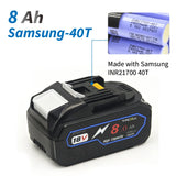 TPCELL New 8Ah/10Ah For MKT 18V 21700 Tabless cells Replacement Battery Power Tools Li-ion
