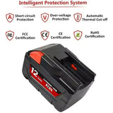 12.0Ah M28 Battery Li-Ion Replacement Battery For Milwaukee 28V M28 48-11-2830 0730-20 Tool battery