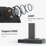 CZUR ET24 Pro Book Document Scanner Portable 24MP Camera A3 Size with Smart OCR Led Table Desk Lamp for Family Home Office