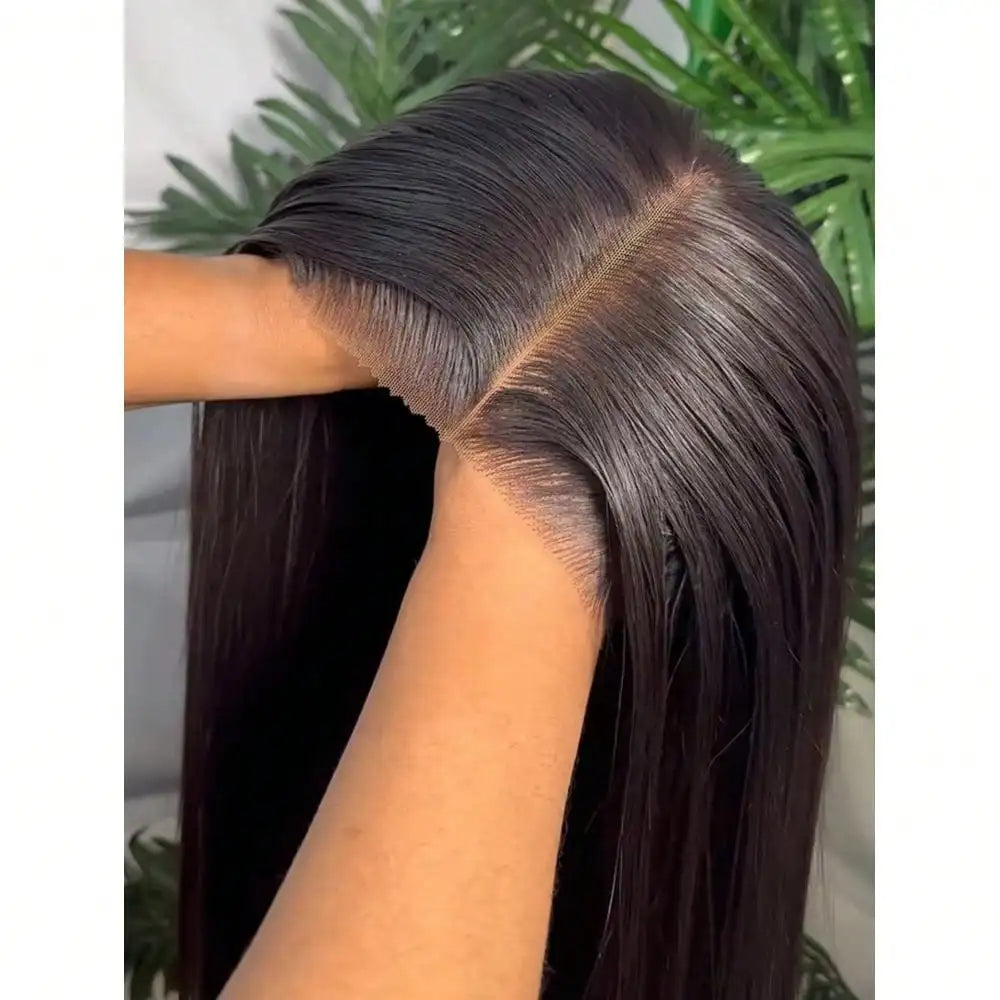13x4 Glueless Straight Human Hair Wig 250% Density Ready to Wear No Glue
