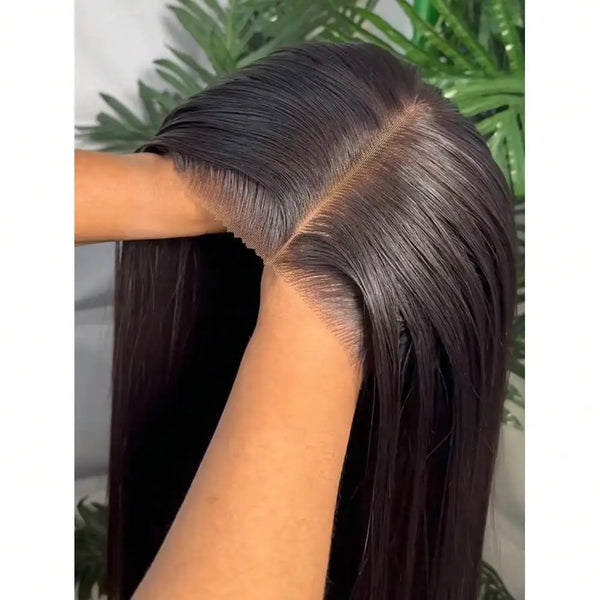 13x4 Glueless Straight Human Hair Wig 250% Density Ready to Wear No Glue