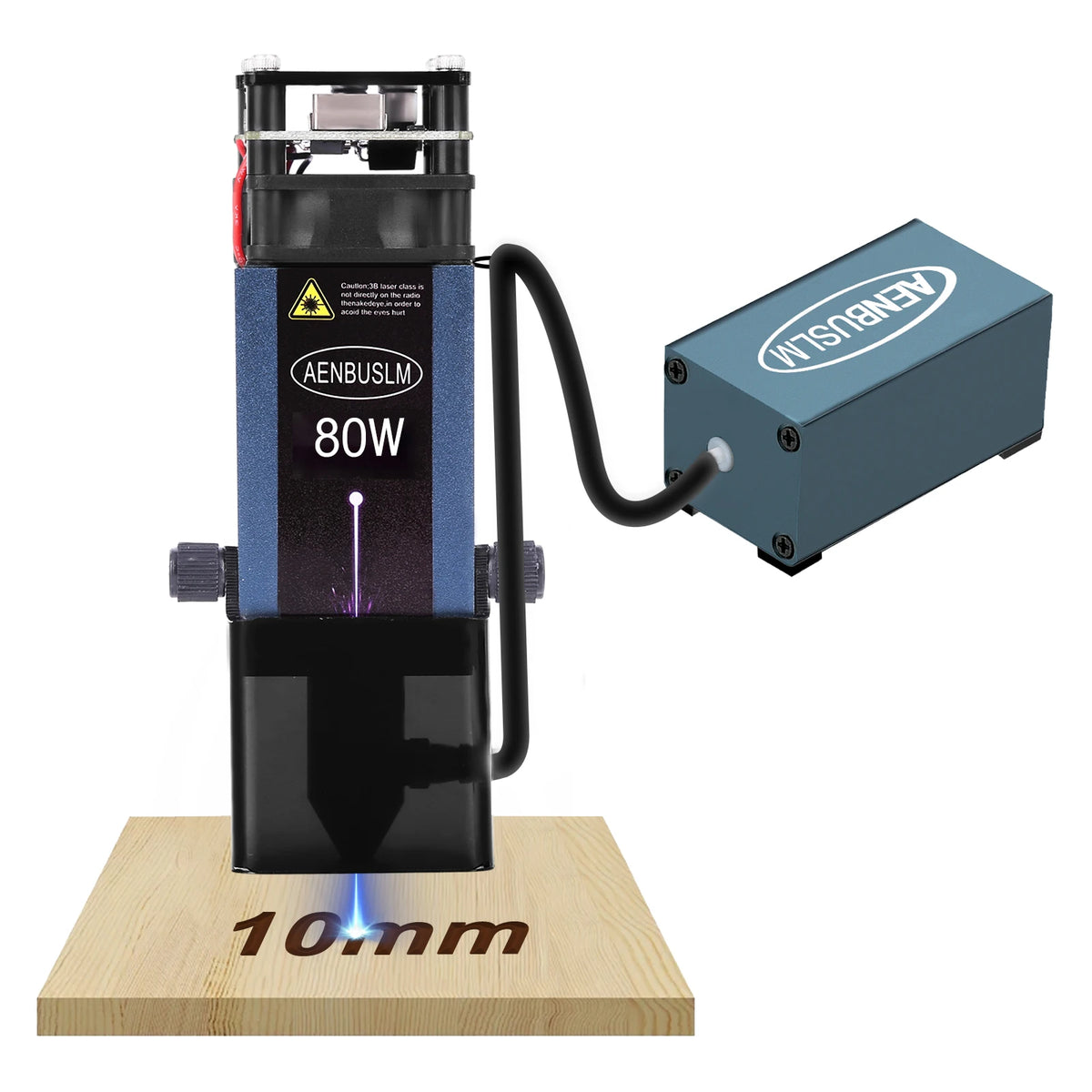 AENBUSLM 40W 80W Laser Module 450nm TTL/ PWM Laser Head Blue Laser for CNC Laser Engraving Cutting Machine Wood Working DIY Tool