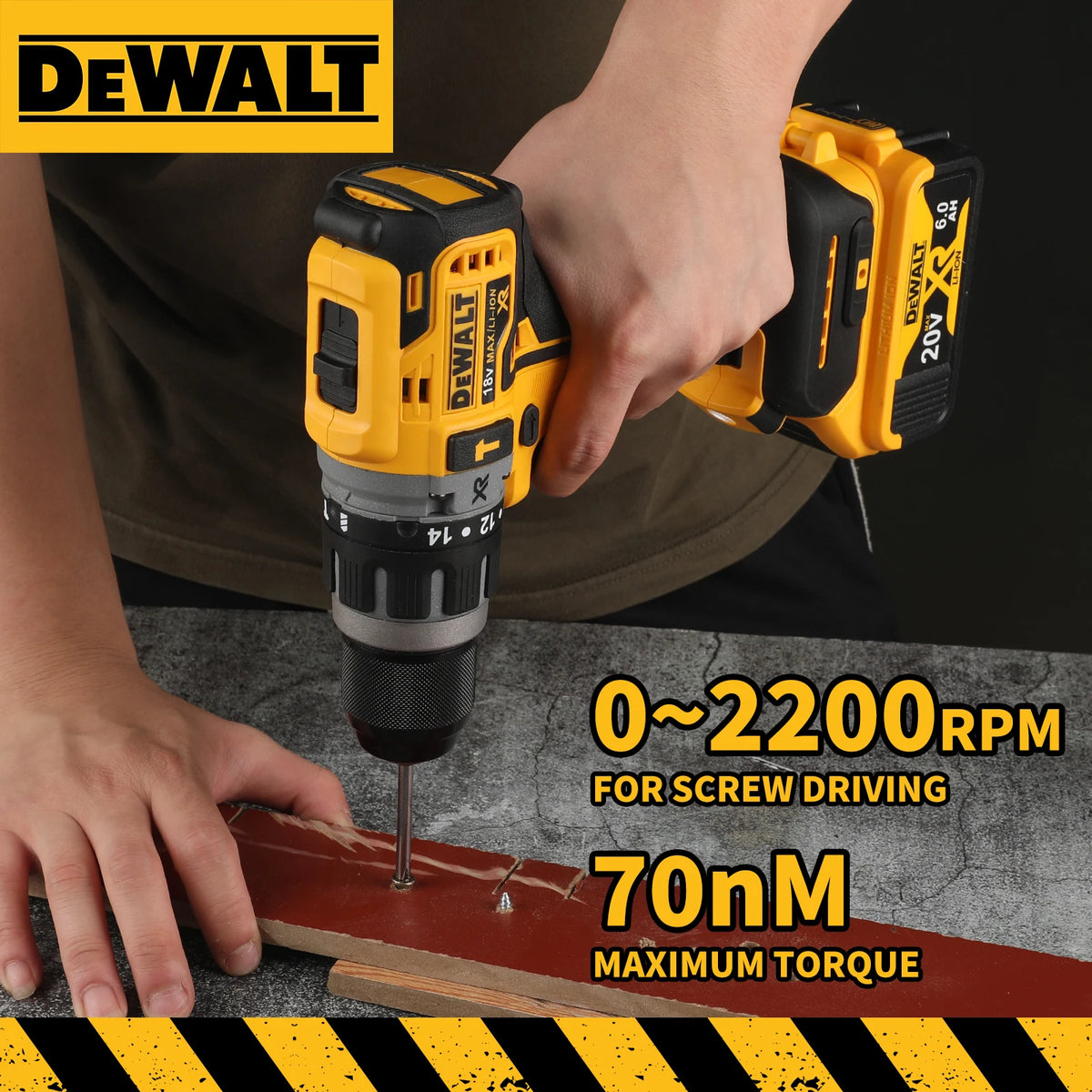 DEWALT 796 18V Brushless High Torque Impact Screwdriver Portable for Home Improvement DIY & Professional Work