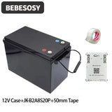 Case 12V 280AH DIY Battery Case Portable Battery Box 230AH 4S Optional 200A BMS 2A Active Balance TFT LCD Tape Bolt For RV