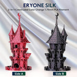 ERYONE 3/5/10KG Dual Color Silk PLA Filament 3D Print,Multicolor Available,Diameter:1.75mm,Tolerance:+/-0.03mm,1KG/Spool