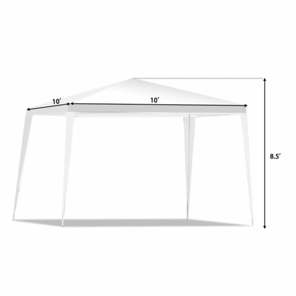 10x10 Feet Outdoor Mobile Gazebo Canopy Tent Events Wedding Party BBQ Patio Hut